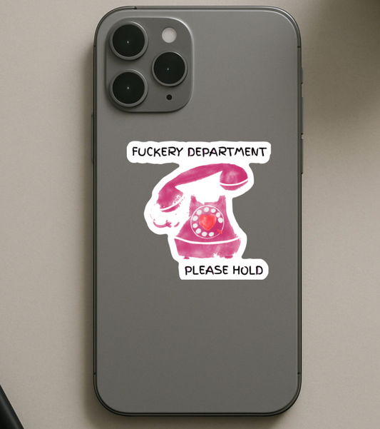 Phone case with a graphic design on a gray surface